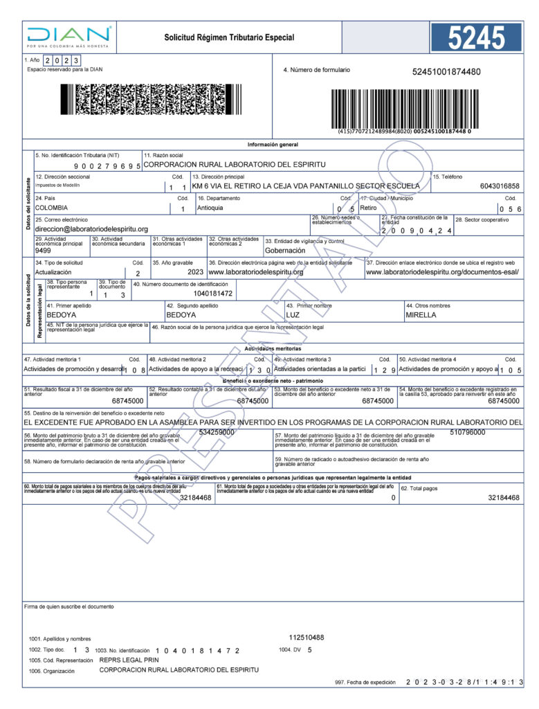 formato 5245 2023
